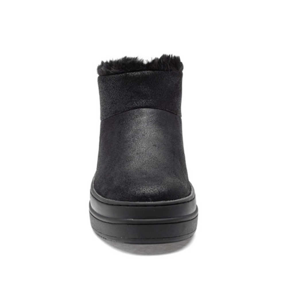 NWT J/SLIDES NIA Black Metallic Brushed Suede - Picture 4 of 12